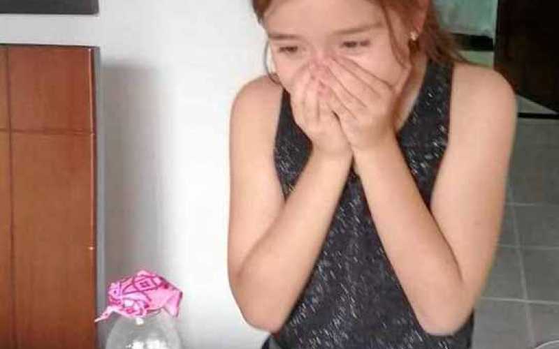 Nicolás Giraldo, desde Australia, se las ingenió para sorprender en Manizales a su hija, Martina Giraldo Hoyos, quien cumplió 9 