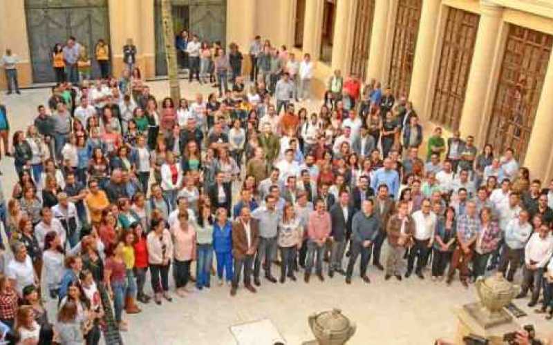 La presentación se hizo ayer en la plazoleta de la Gobernación de Caldas.