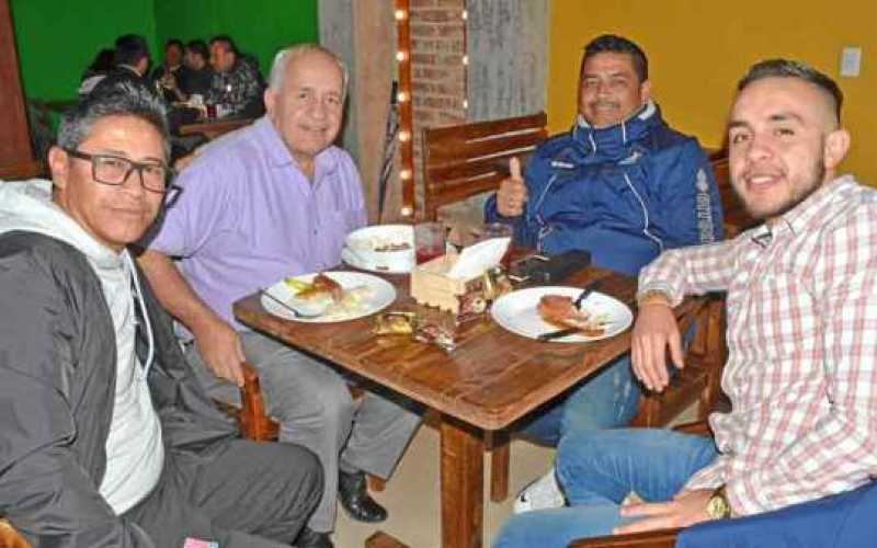 César Hernández, William Cuervo Correa, Guillermo Parga Rodríguez y William Camilo Cuervo Aldana