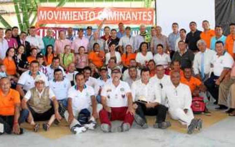 Asistentes a la Cumbre de Veteranos de las Fuerzas Armadas que llegaron a Pereira procedentes de Atlántico, Antioquia, Caldas, C