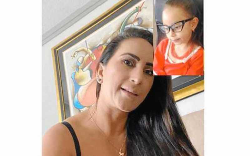 Paula Andrea Aguirre López pasa la cuarentena en Estados Unidos y comparte la imagen de una videollamada que realizó con su hija