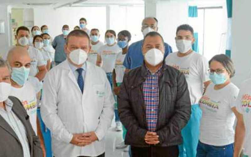 Foto/Freddy Arango/LA PATRIA Carlos Alberto Orozco Téllez, secretario de Salud de Manizales; Carlos Moncada, coordinador del gru