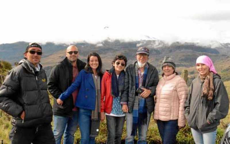Foto|Freddy ArangoLA PATRIA En el sector del Arbolito en el Parque Natural Los Nevados disfrutaron del paisaje de páramo Olíver 