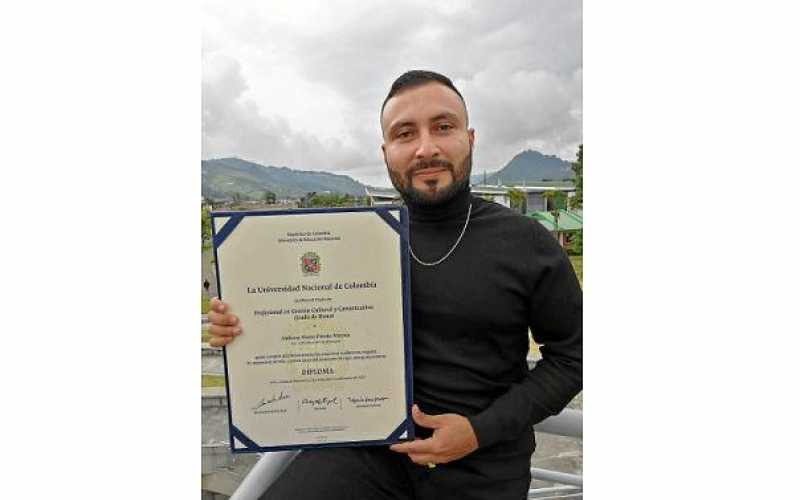 Foto | Archivo particular | LA PATRIA    El 9 de diciembre la Universidad Nacional de Colombia, otorgó el título de Profesional 