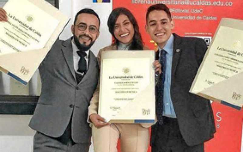 Foto | Archivo Particular | LA PATRIA   Daniel Felipe Giraldo Matallana, Valeria Jiménez Tello y Luis Fernando Cardona.