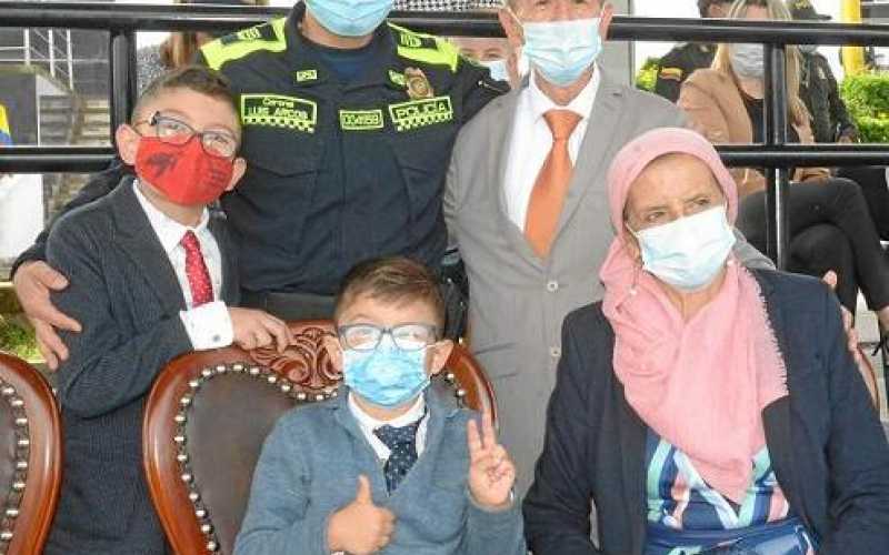 Mayor (r) Édgar Novoa López, coronel (r) Silvio Ballesteros Moncada, coronel (r) Antony Correa Vera y sargento mayor (r) Libardo