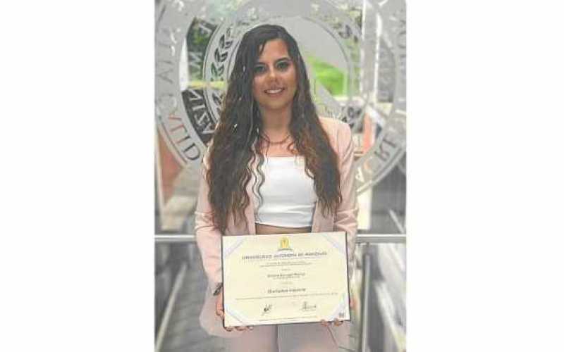 Foto | Cortesía | LA PATRIA   Silvana Carvajal se graduó del programa de Diseño Industrial de la Universidad Autónoma de Manizal