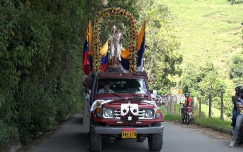 Aguadas. A las 5:00 a.m. empezó la celebración de las fiestas de la Virgen del Carmen con una alborada desde el sector La Granja