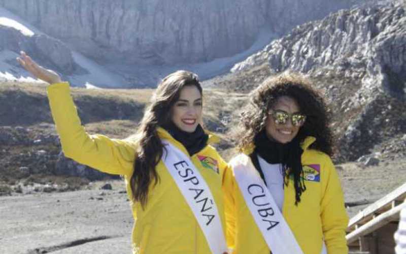 Las 23 candidatas al Reinado Internacional visitaron el Parque Natural Los Nevados